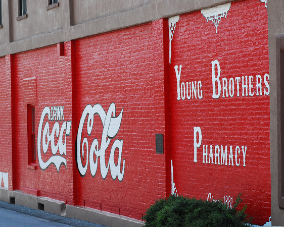 The first Coke mural, Cartersville, GA